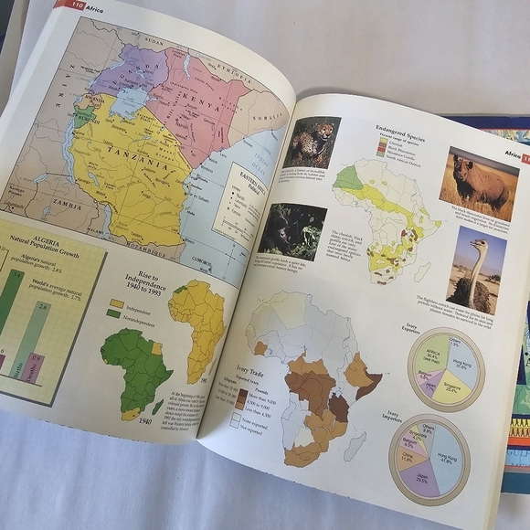 1994‎ The Nystrom Desk Atlas Paperback By Staff of Publisher - Set Of 2 - Picture 10 of 10